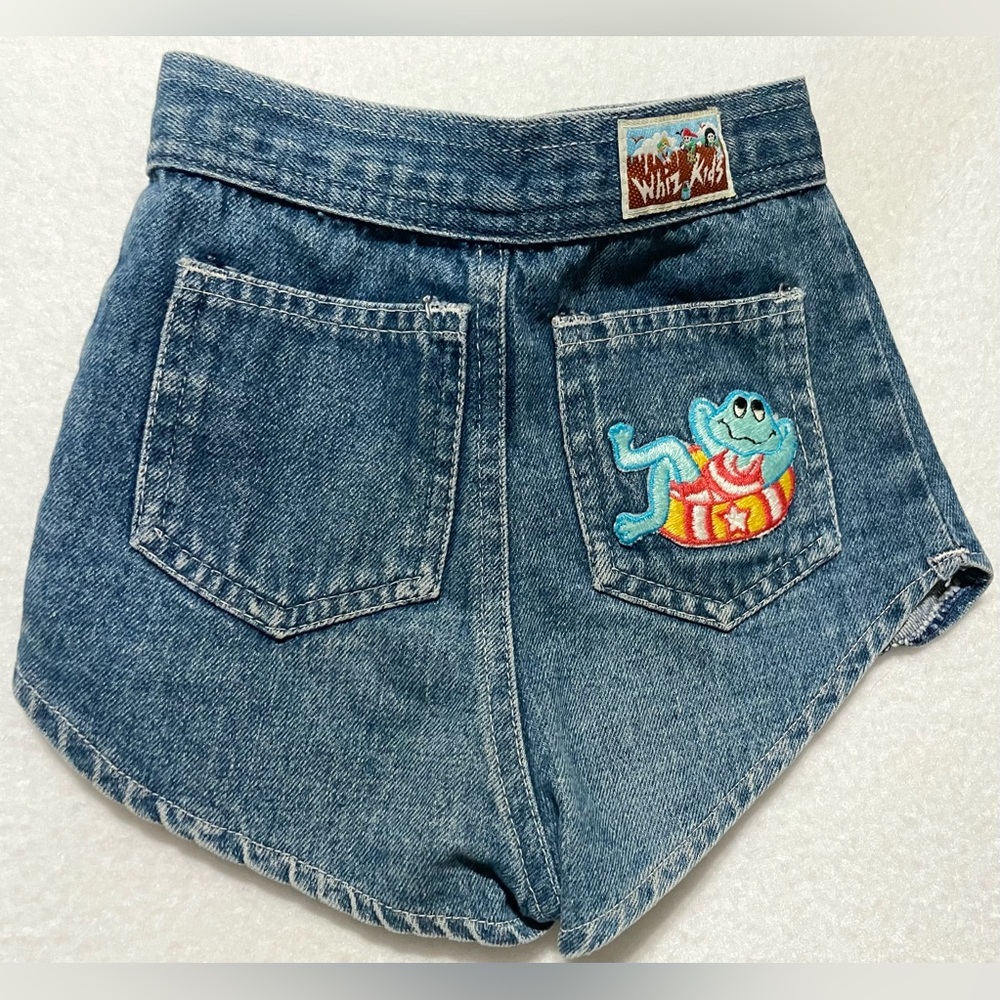 Vintage 1980s - 1990s Whiz Kids Denim Jean Shorts Cut #529 Style 7400 Size 6X